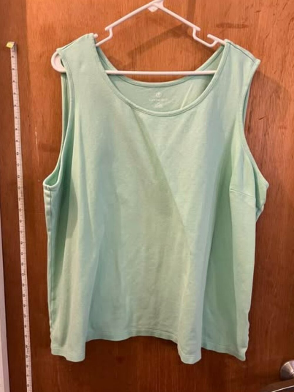 🐻Size 3X(24/26W) - Lands' End - Light Turquoise Sleeveless Knit Pullover